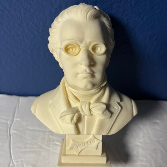 Franz Schubert Composer Bust Sculpture – Vintage Style Miniature Figurine - Picture 1 of 5